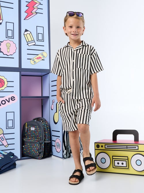 Short all'uncinetto a righe - Kiabi