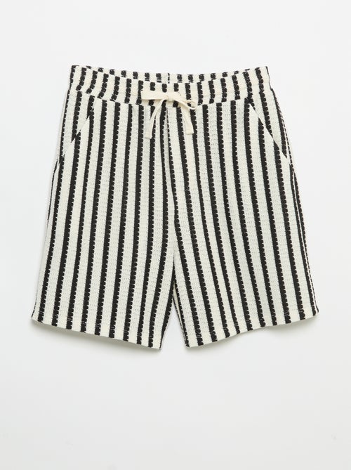 Short all'uncinetto a righe - Kiabi