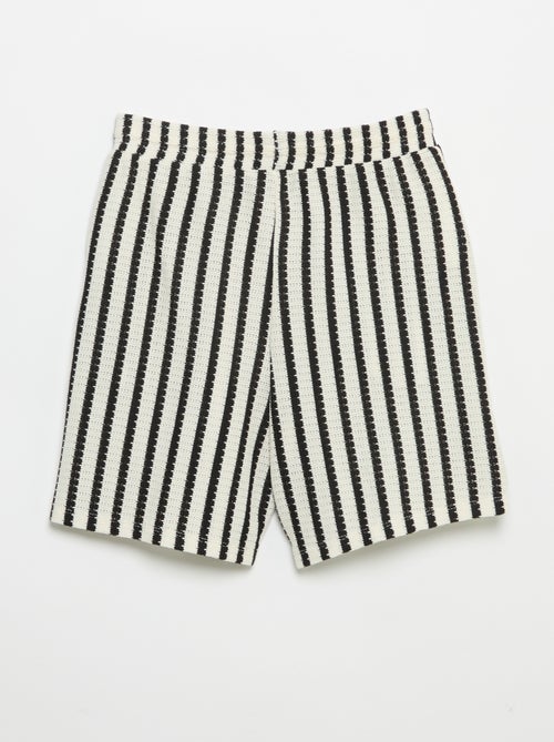 Short all'uncinetto a righe - Kiabi