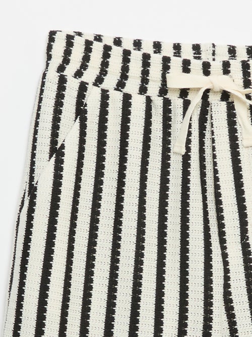 Short all'uncinetto a righe - Kiabi