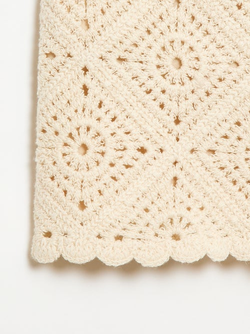 Short all'uncinetto a tinta unita - Kiabi