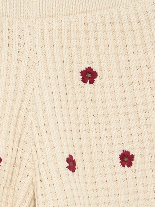 Short all'uncinetto con dettagli ricamati - Kiabi