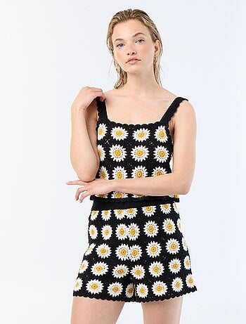 Short all'uncinetto