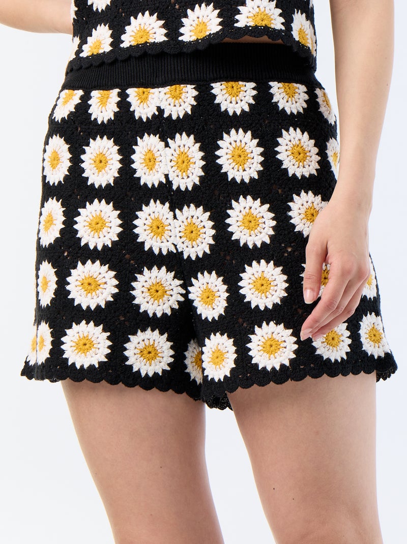 Short all'uncinetto Nero - Kiabi