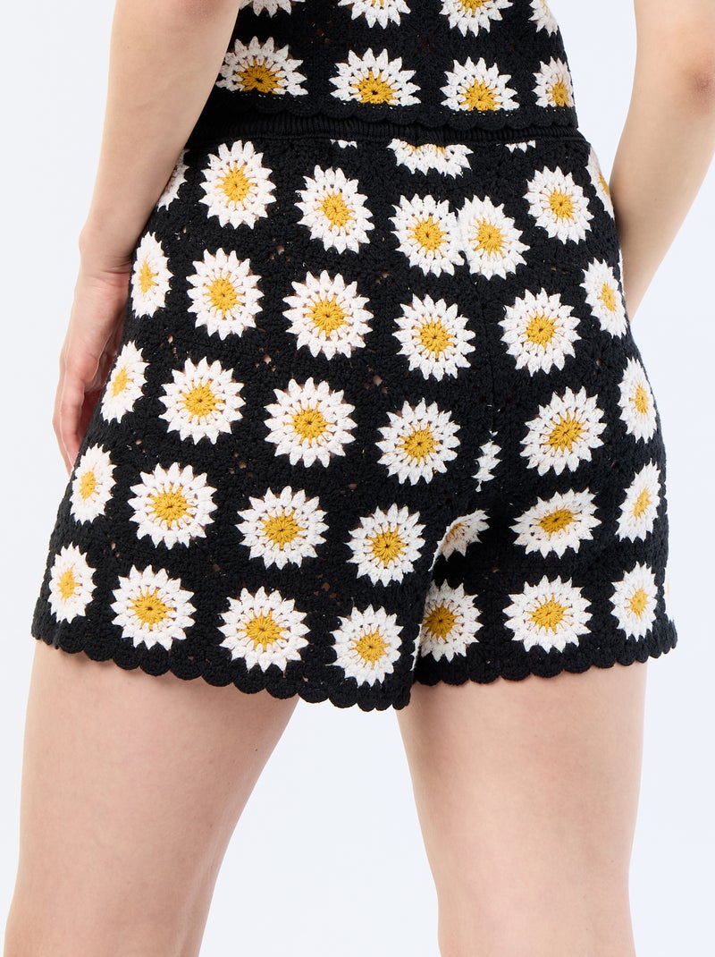 Short all'uncinetto Nero - Kiabi