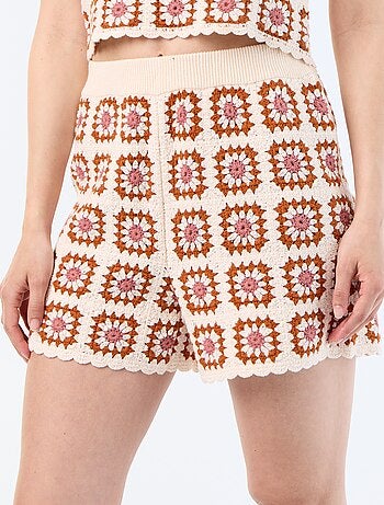Short all'uncinetto