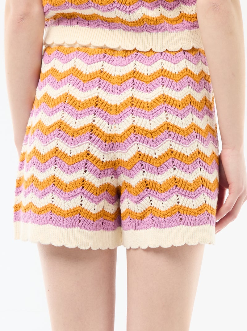 Short ampi in crochet Beige - Kiabi