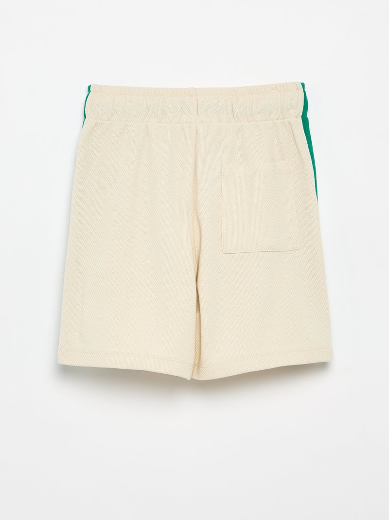 Short ampio con linee a contrasto sui lati Beige - Kiabi