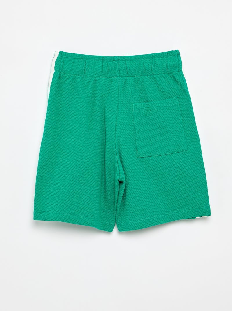 Short ampio con linee a contrasto sui lati Verde - Kiabi