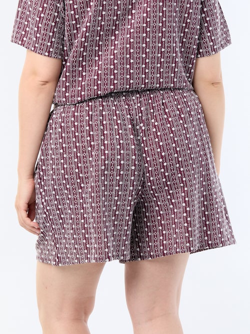 Short ampio con stampe ricamate - Kiabi