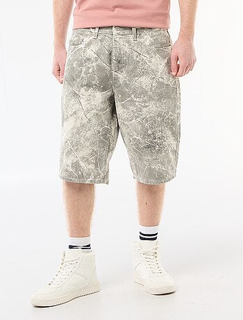 Short baggy effetto originale in cotone