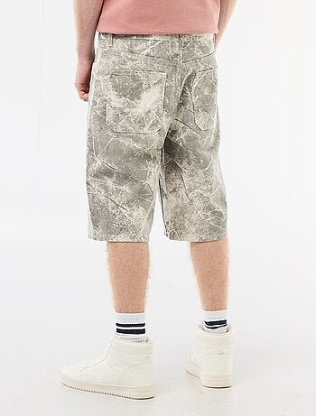 Short baggy effetto originale in cotone