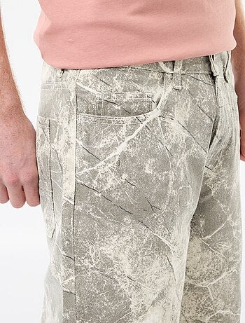 Short baggy effetto originale in cotone