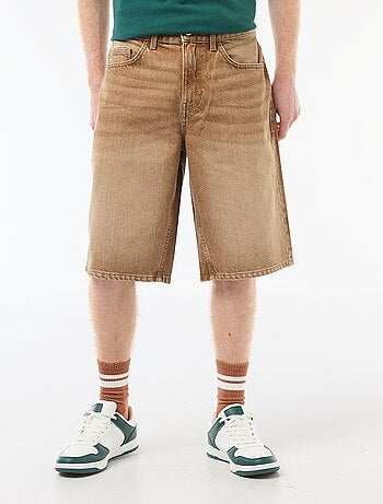 Short baggy effetto originale in cotone