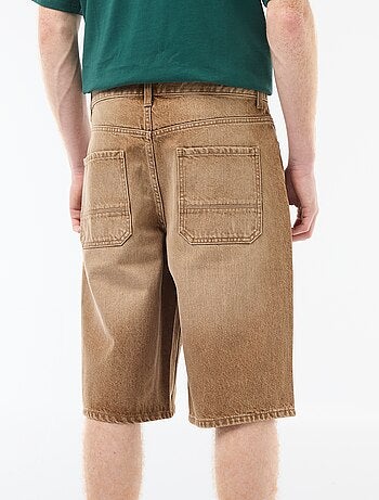 Short baggy effetto originale in cotone