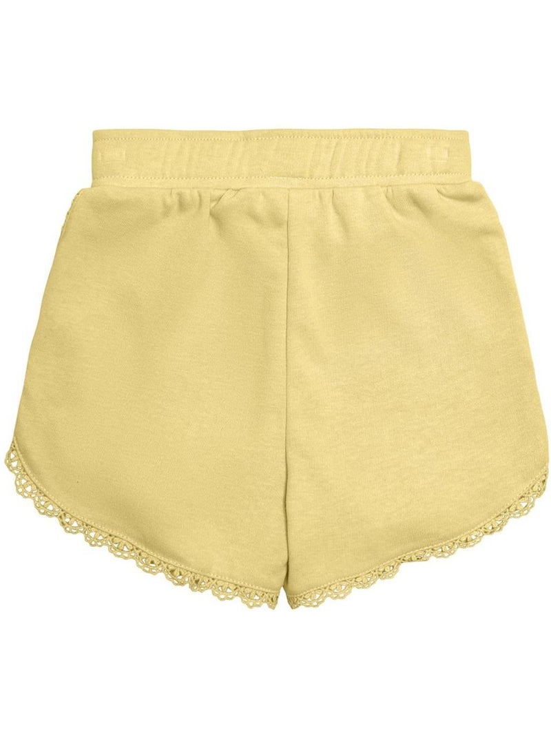 Short bambina kids only in pizzo misto Giallo - Kiabi