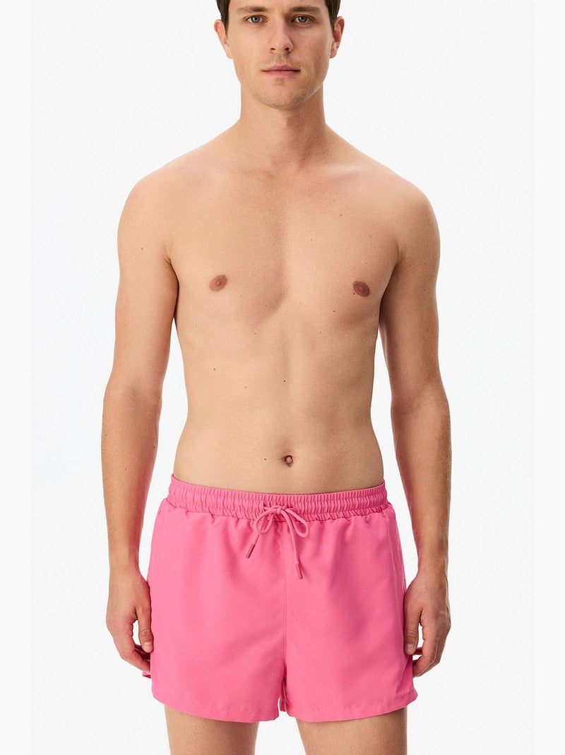 Short basic uomo penti Rosa fluo/Solinotes - Kiabi