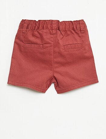 Short chino con vita regolabile
