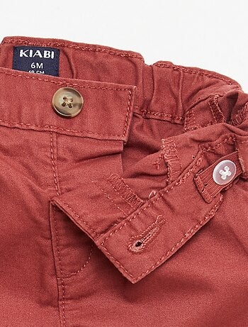 Short chino con vita regolabile