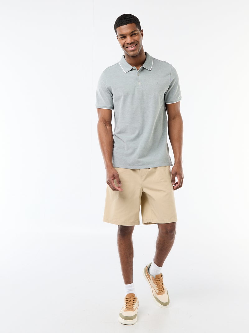 Short chino tinta unita Beige - Kiabi
