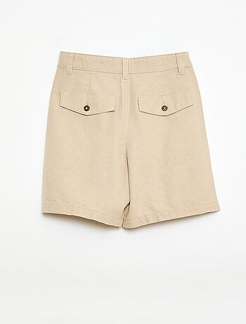 Short chino tinta unita