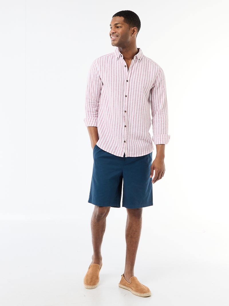 Short chino tinta unita Blu - Kiabi