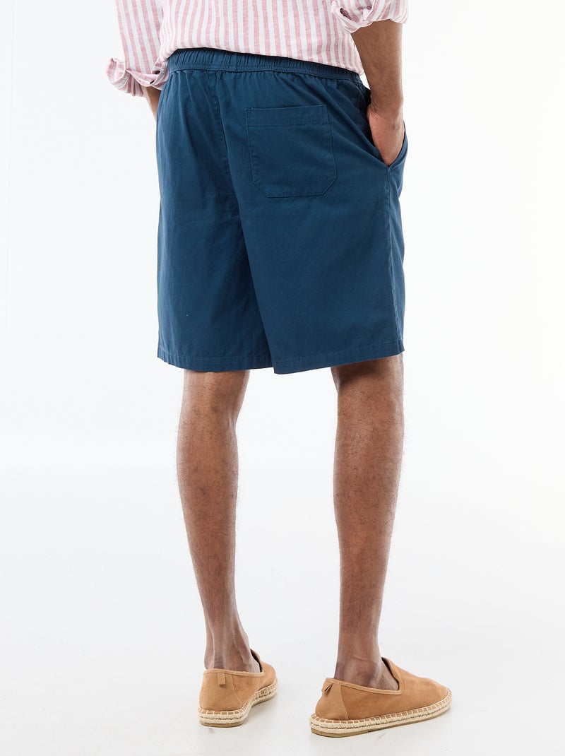 Short chino tinta unita Blu - Kiabi