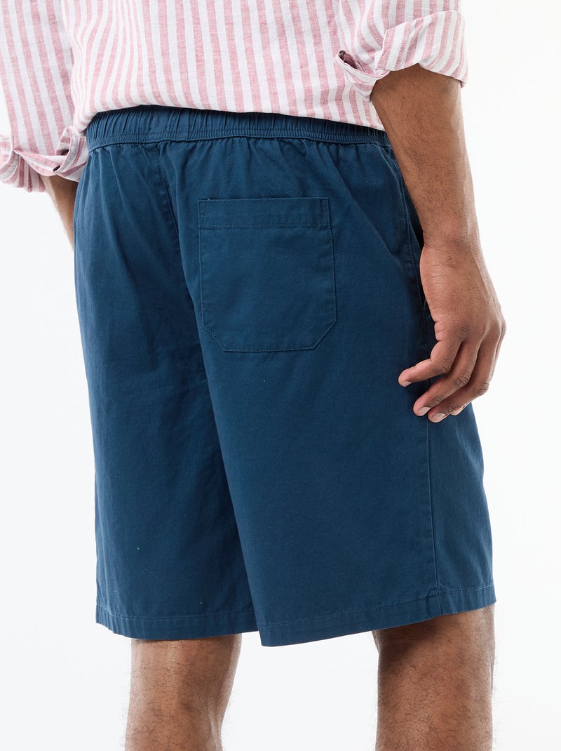 Short chino tinta unita Blu - Kiabi