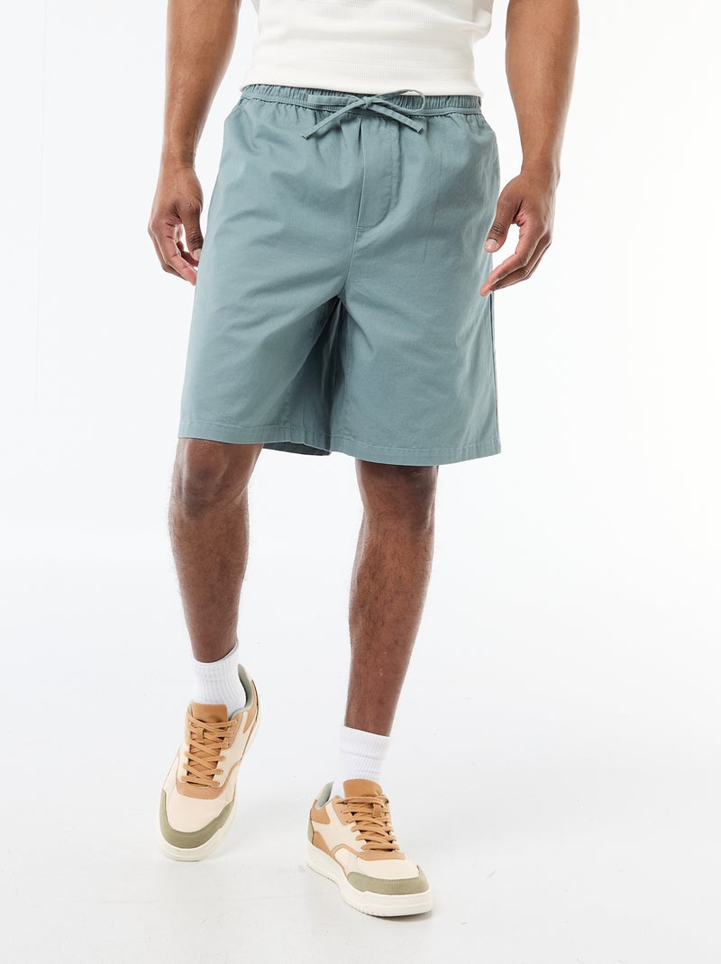 Short chino tinta unita Blu - Kiabi