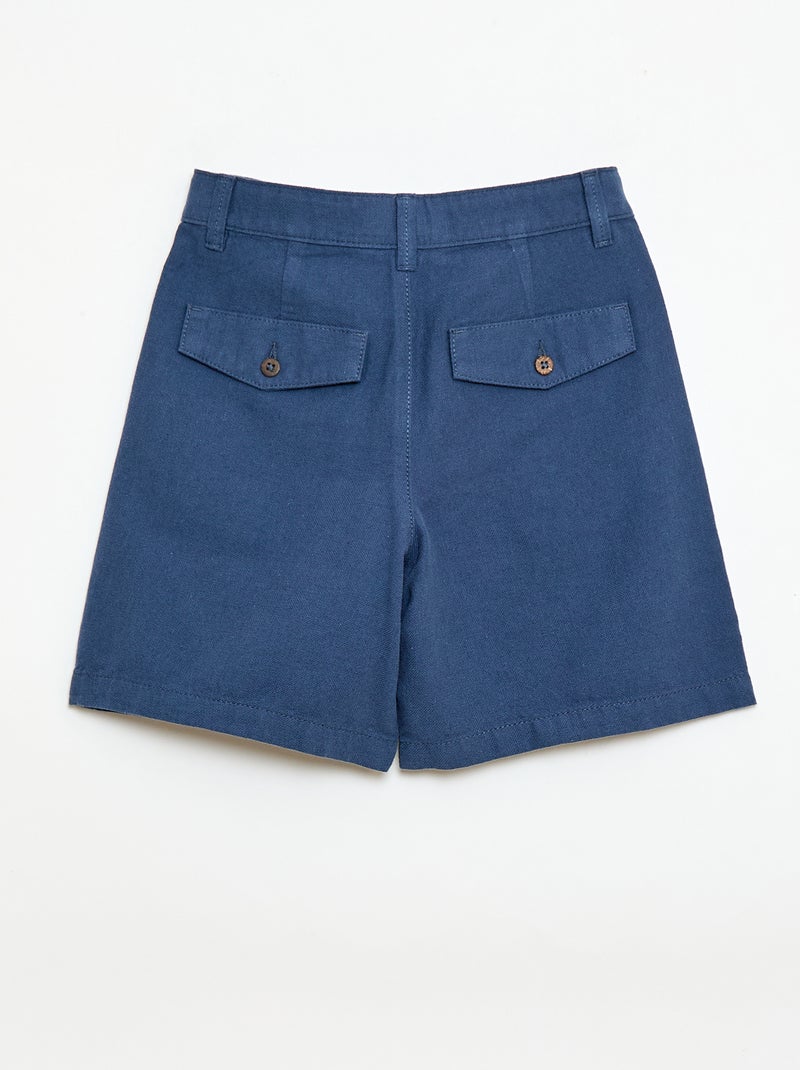 Short chino tinta unita Blu - Kiabi