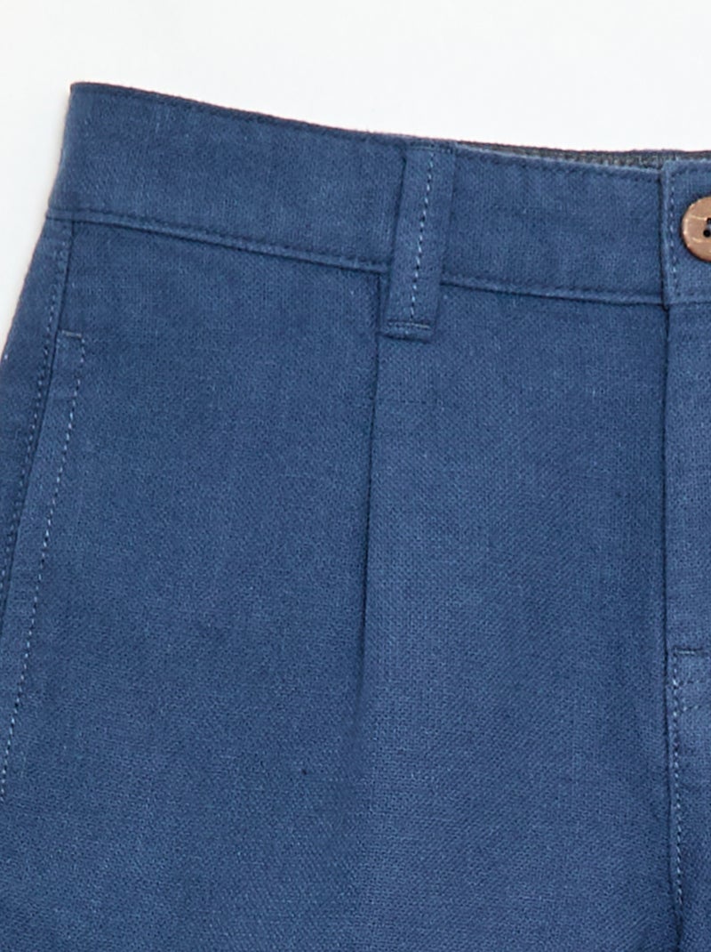 Short chino tinta unita Blu - Kiabi