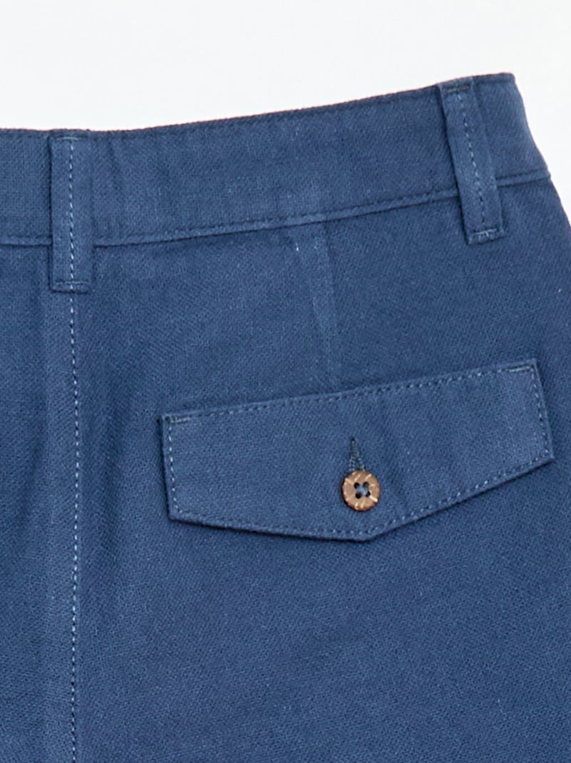 Short chino tinta unita Blu - Kiabi