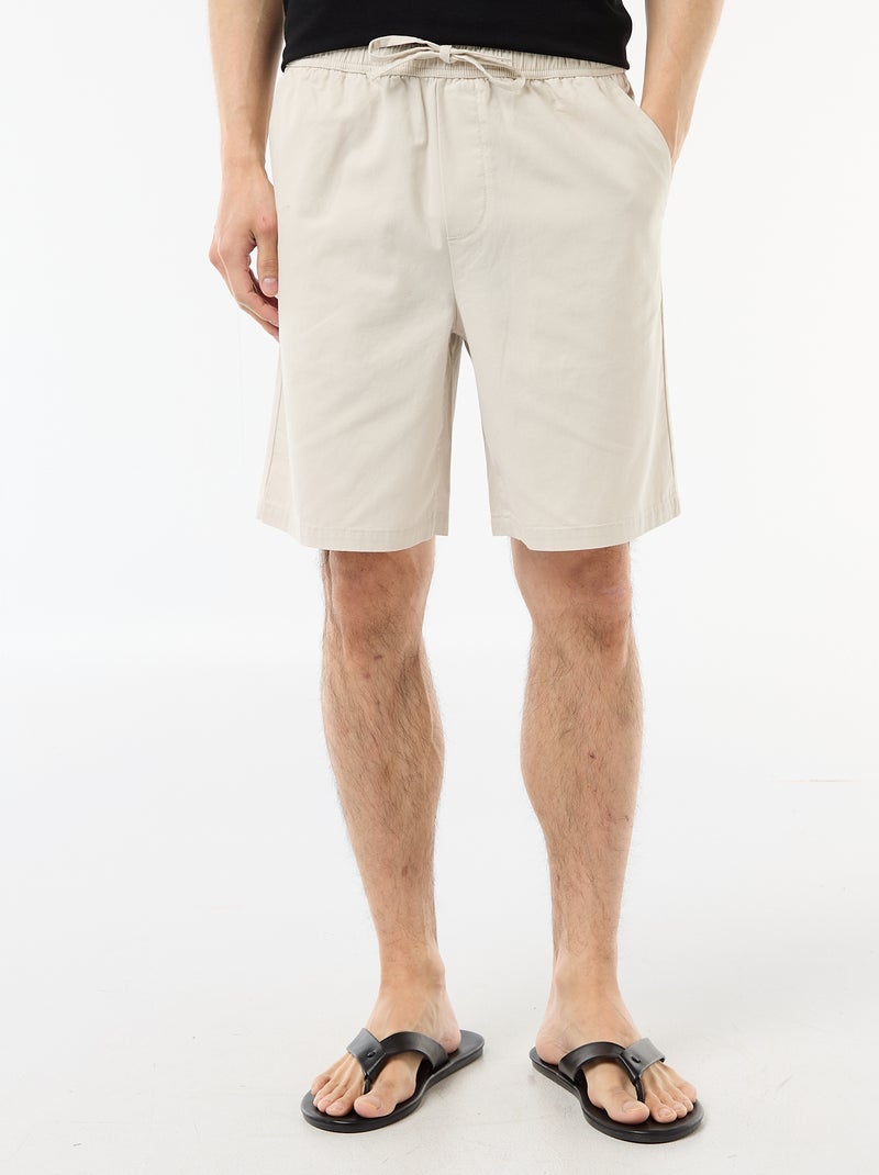 Short chino tinta unita Grigio - Kiabi