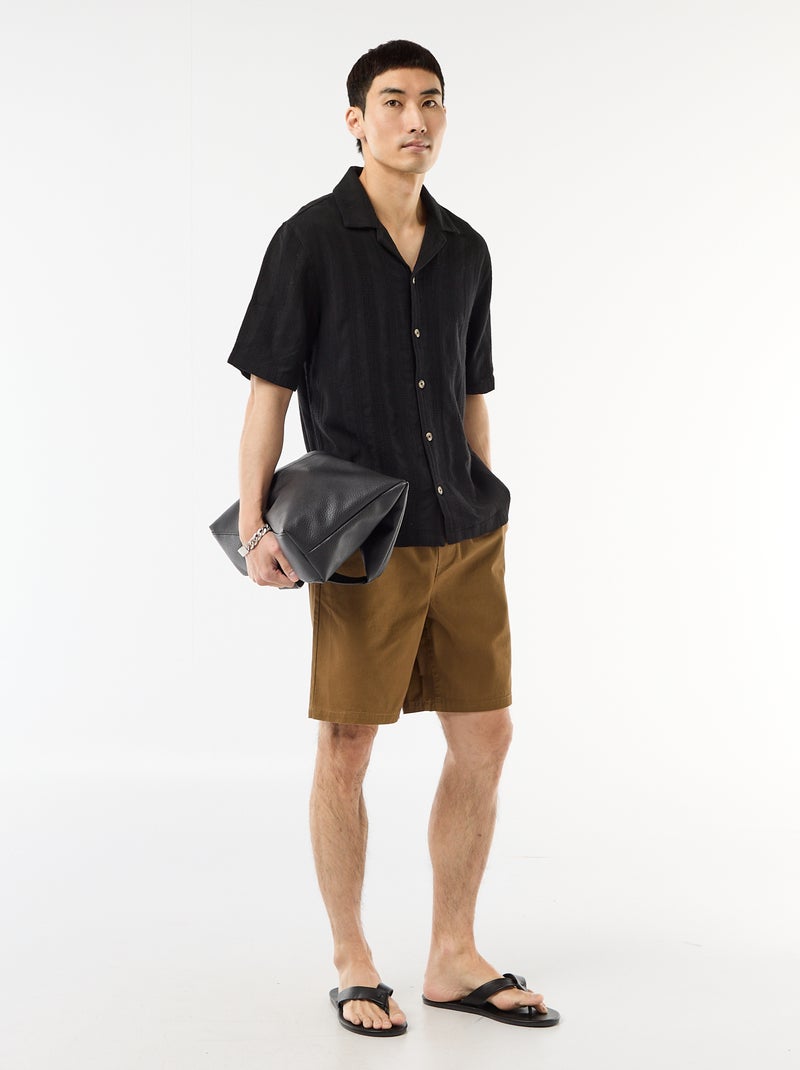 Short chino tinta unita Marrone - Kiabi