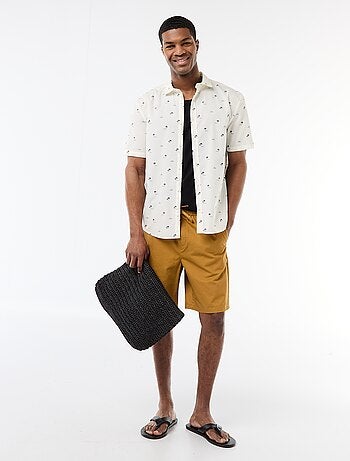 Short chino tinta unita