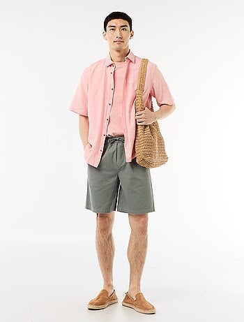 Short chino tinta unita