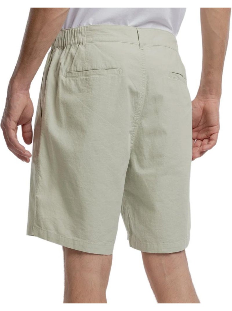 Short chino uomo teddy smith in lino Verde - Kiabi