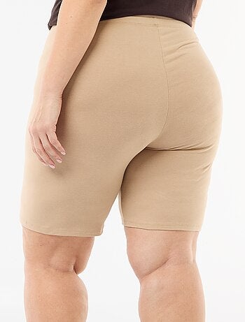 Short ciclista a tinta unita