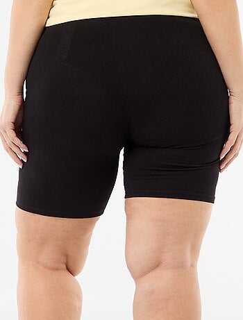 Short ciclista a tinta unita