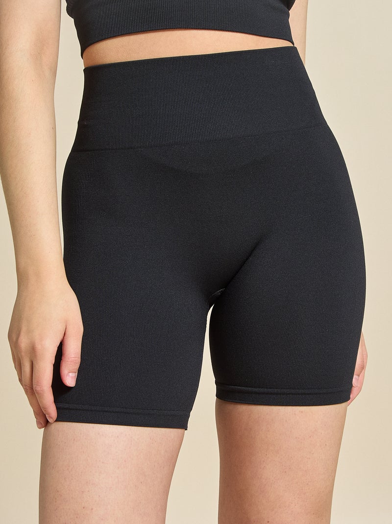 Short ciclista sportivo senza cuciture - (ekstract) Nero - Kiabi