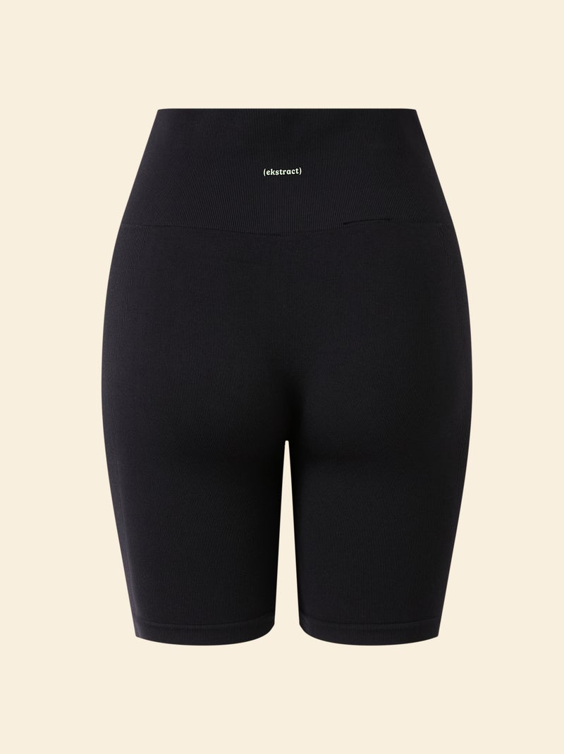Short ciclista sportivo senza cuciture - (ekstract) Nero - Kiabi
