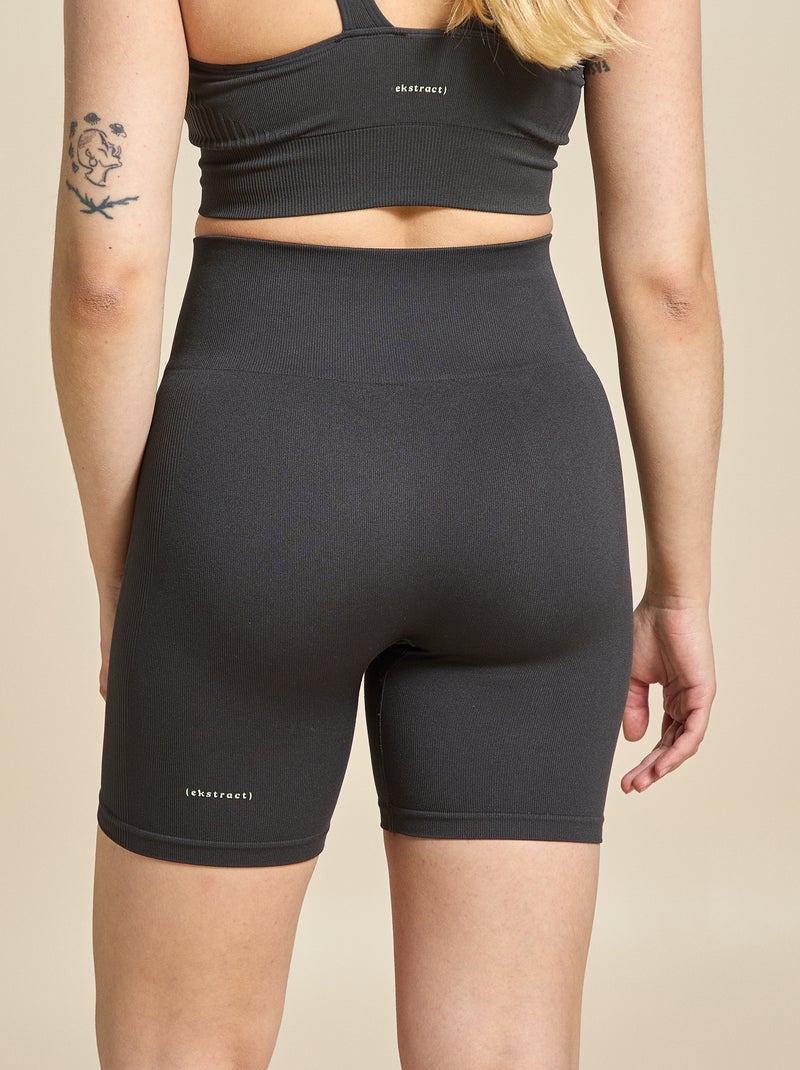 Short ciclista sportivo senza cuciture - (ekstract) Nero - Kiabi
