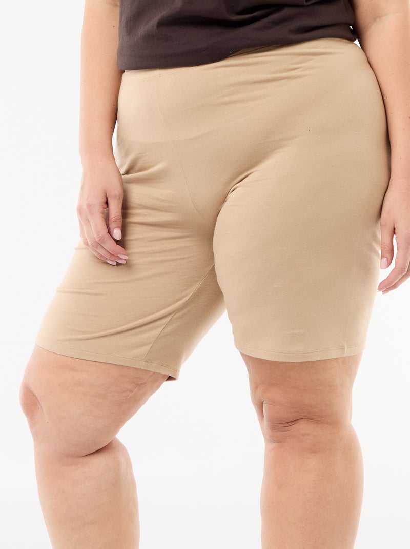 Short ciclista tinta unita Beige - Kiabi