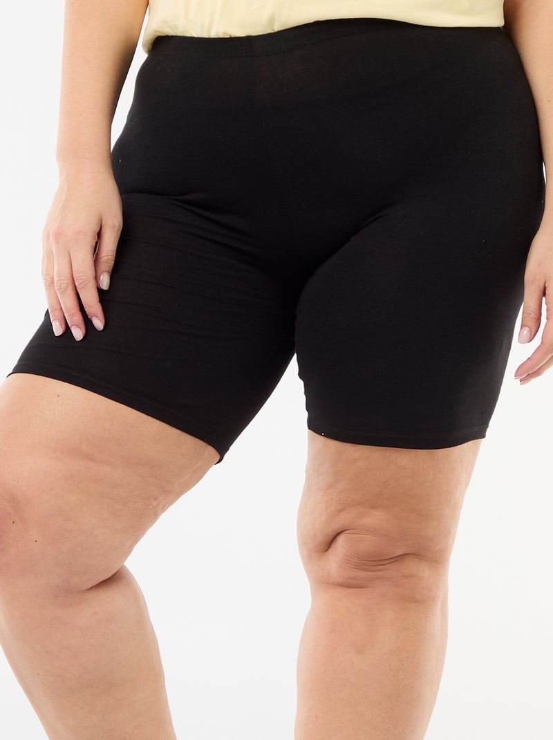 Short ciclista tinta unita Nero - Kiabi