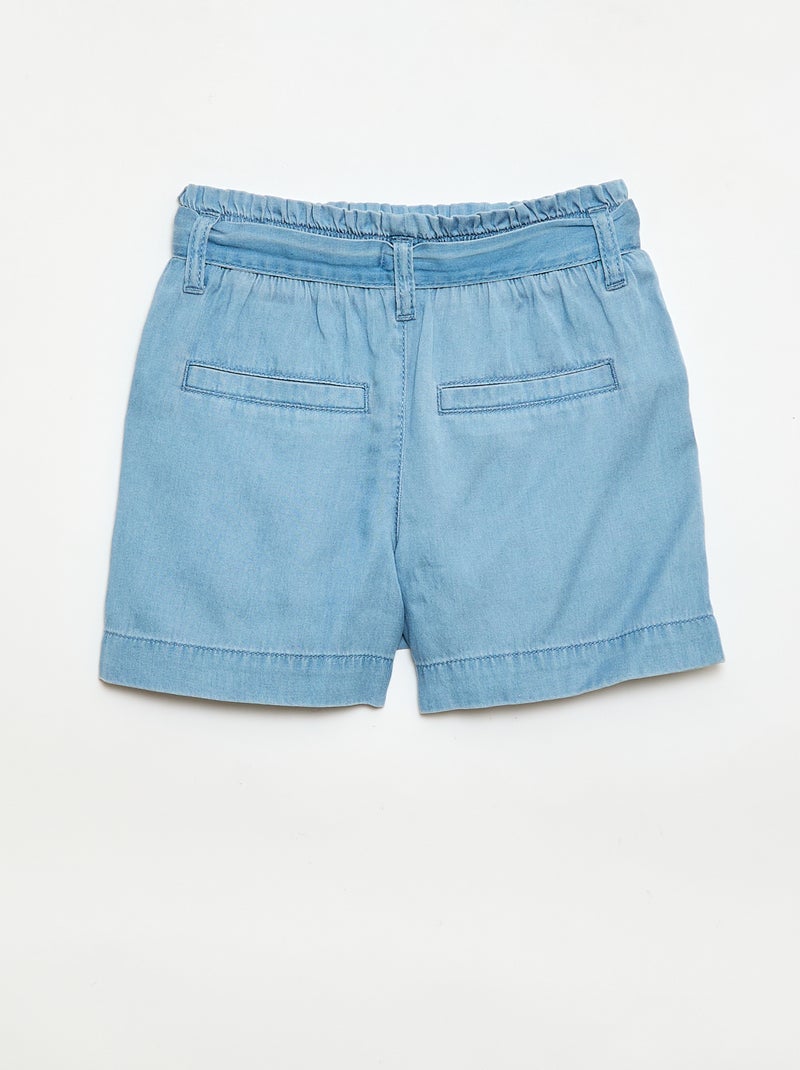 Short con cintura annodata Blu - Kiabi