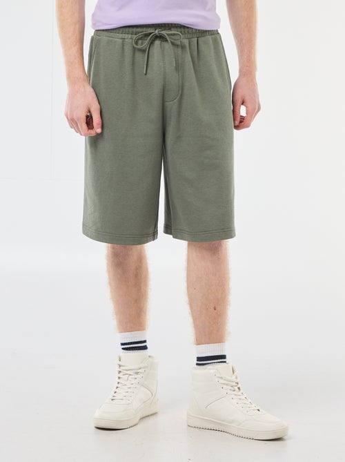 Short con patch in cotone tinta unita - Kiabi