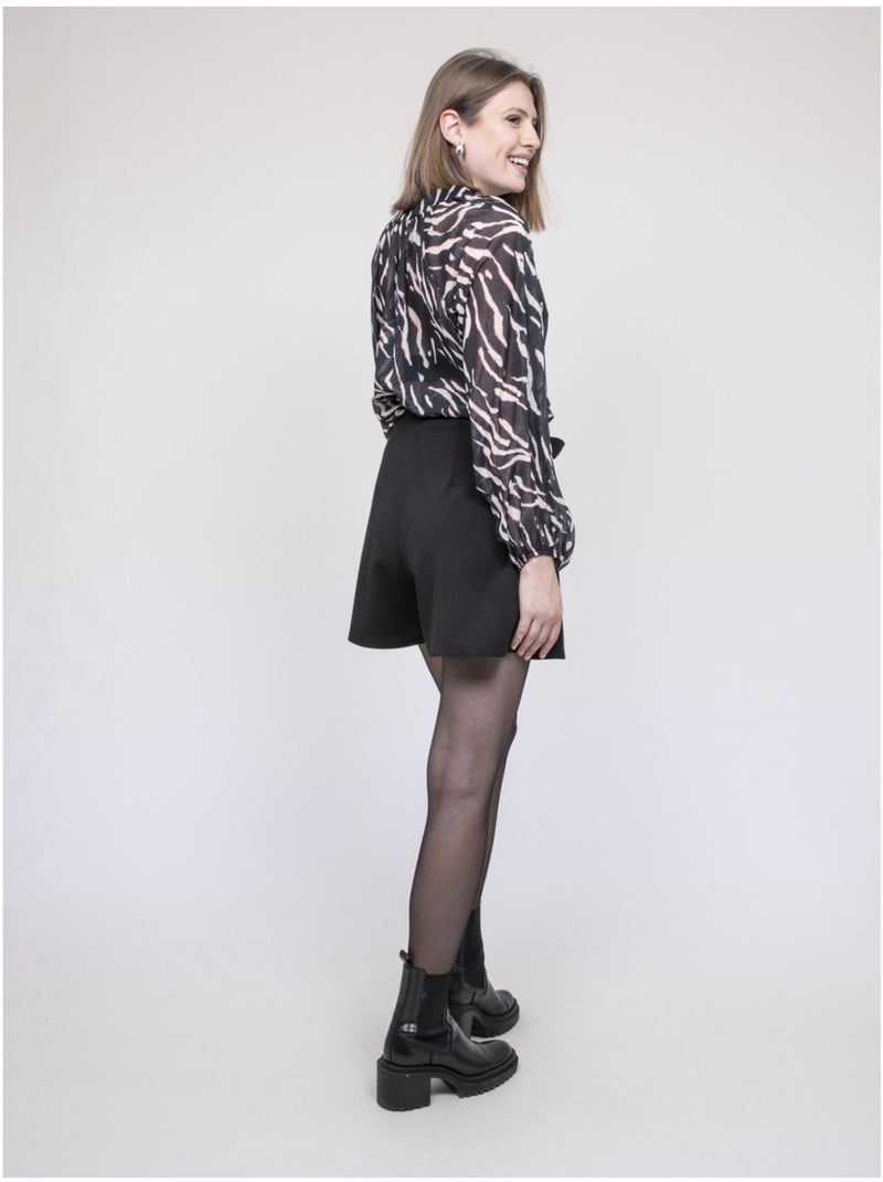 Short con pieghe XIBELLE Nero - Kiabi