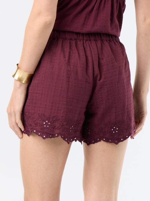 Short con ricami e paillettes a specchio - Kiabi Short con ricami e paillettes a specchio - Kiabi
