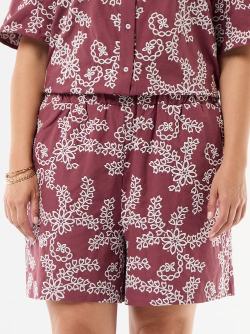 Short con ricami floreali - Kiabi