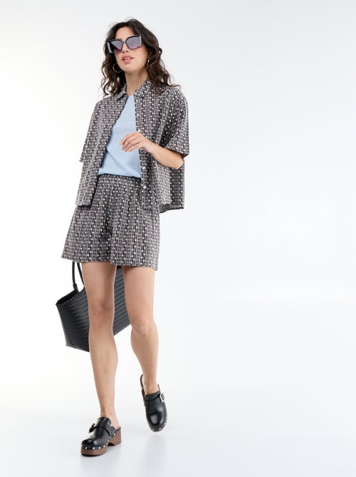 Short con ricami in vita elasticizzata - Kiabi